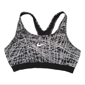 Nike Dri-Fit Gray Racerback Large Sports Bra